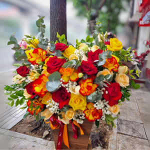 Golden Flame Bloom Box